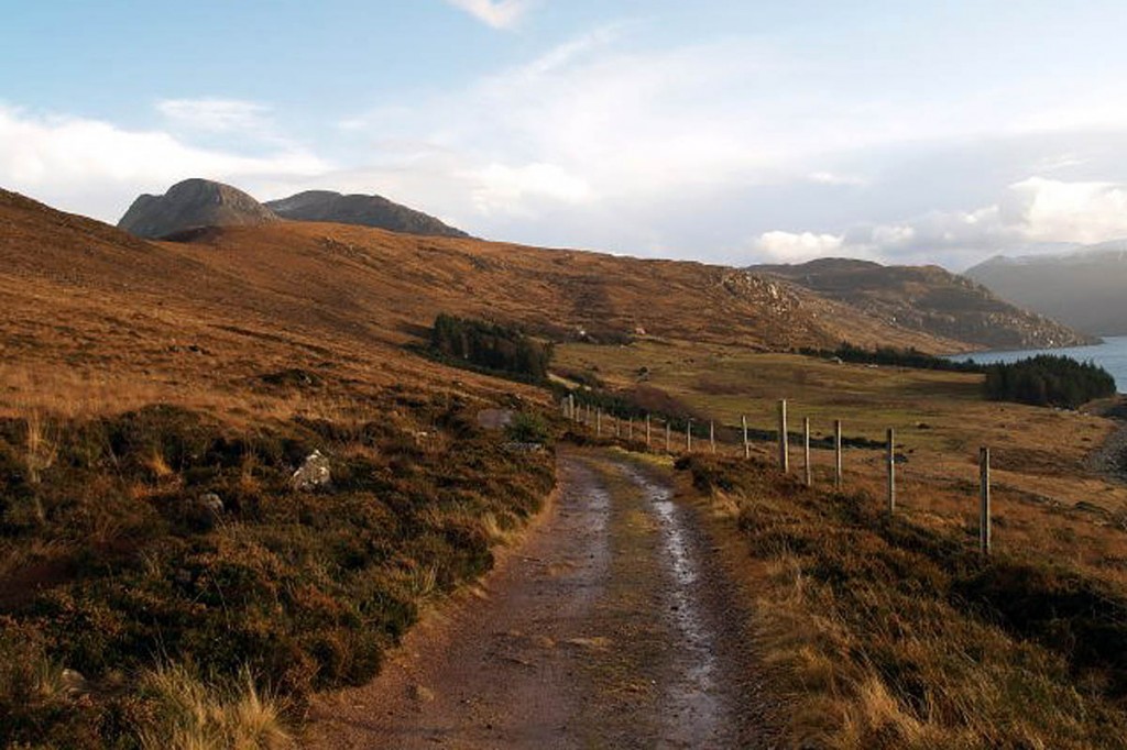 The woman was injured while walking on the path to Scoraig. Photo: Chris Eilbeck CC-BY-SA-2.0