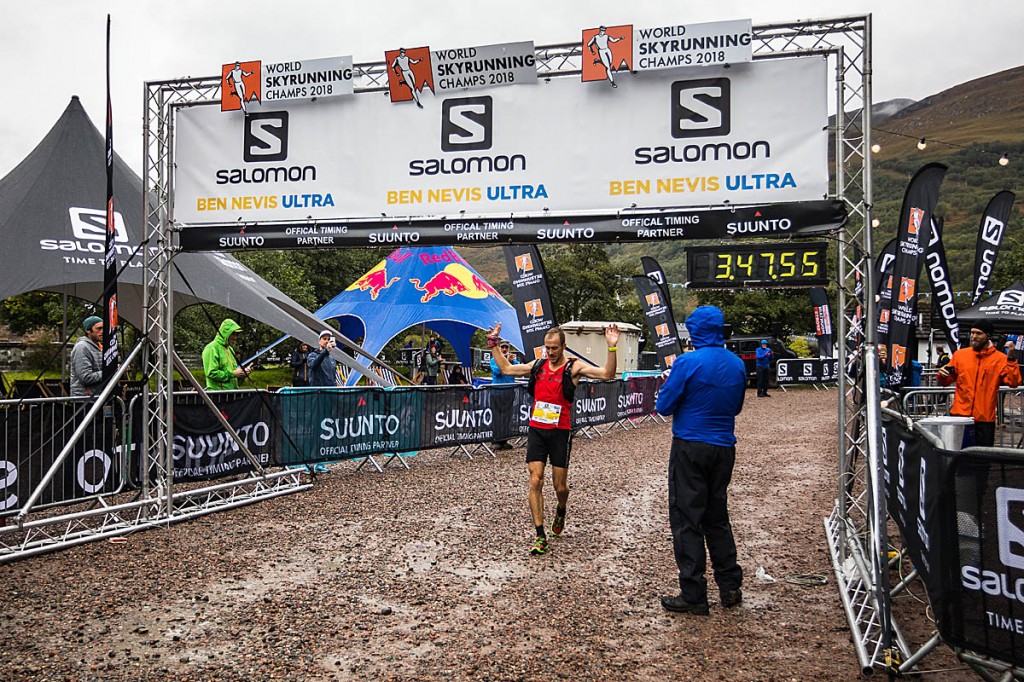 Jonathon Albon wins the Ben Nevis Ultra. Photo: No Limits Photography