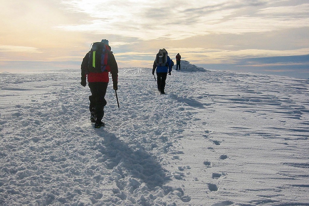 Walkers in winter in Scotland. Photo: Bob Smith/grough Walkers in winter in Scotland. Photo: Bob Smith/grough