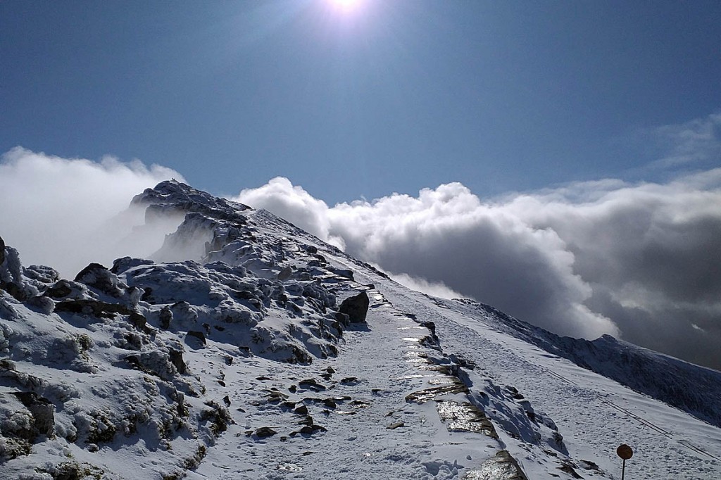 The reports will detail winter conditions on Yr Wyddfa-Snowdon. Photo: SNPA