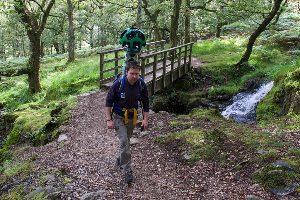 Warden Rhys Wheldon Roberts uses the Trekker
