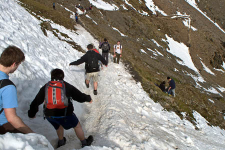 Walkers on Snowdon: 'A great challenge shouldn’t come at the sacrifice of enjoyment and safety' Walkers on Snowdon: 'A great challenge shouldn’t come at the sacrifice of enjoyment and safety'