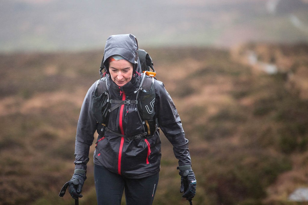 Carol Morgan on her way to victory in the Montane Spine Challenger. Photo: Yann Besrest-Butler Carol Morgan on her way to victory in the Montane Spine Challenger. Photo: Yann Besrest-Butler