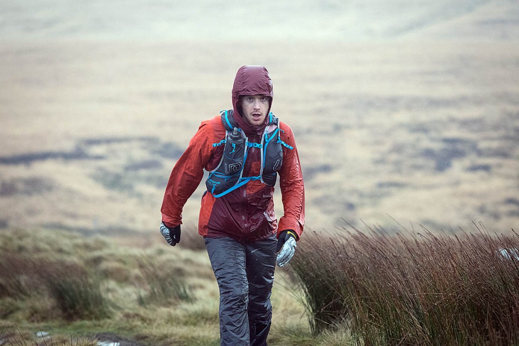 John Kelly on his way to victory in the 2020 Spine Race along the Pennine Way. Photo: Bob Smith/grough