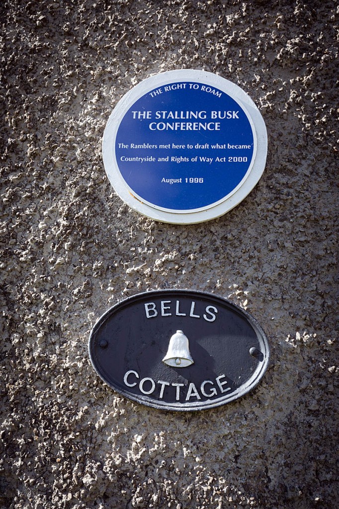 The plaque on Bell's Cottage, Stalling Busk, commemorating the 1996 meeting. Photo: Bob Smith The plaque on Bell's Cottage, Stalling Busk, commemorating the 1996 meeting. Photo: Bob Smith