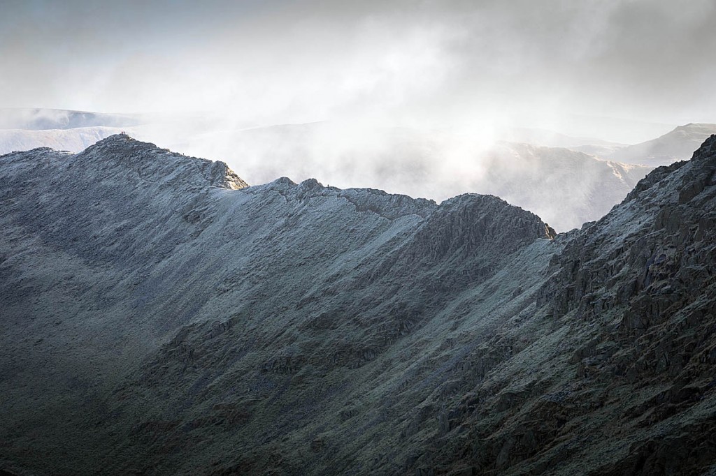 The walker was airlifted from Striding Edge. Photo: Bob Smith/grough