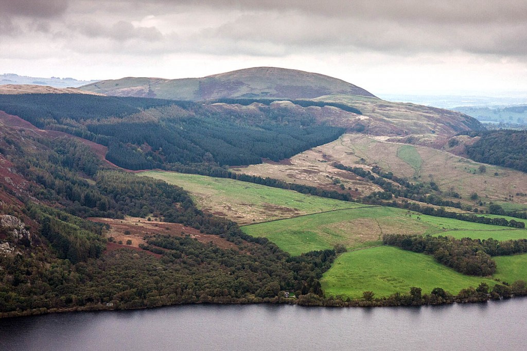 The woman slipped on Kirksty Brow, left, above Ullswater. Photo: Bob Smith/grough