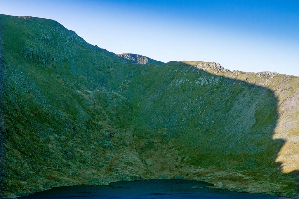 The walker suffered a suspected heart attack on Swirral Edge The walker suffered a suspected heart attack on Swirral Edge