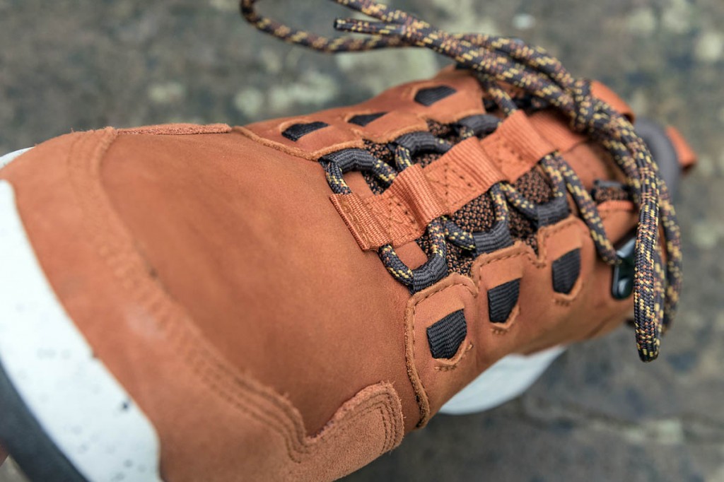 The simple lacing system worked well. Photo: Bob Smith/grough The simple lacing system worked well. Photo: Bob Smith/grough