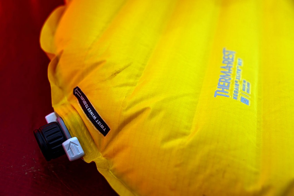 The Wing Lock valve enables quick deflation. Photo: Bob Smith Photography The Wing Lock valve enables quick deflation. Photo: Bob Smith Photography