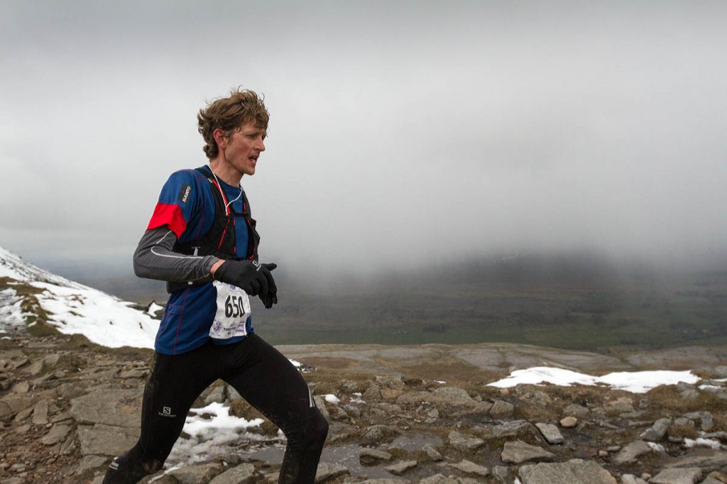 Marc Lauenstein on his way to victory in his first Three Peaks Race Marc Lauenstein on his way to victory in his first Three Peaks Race