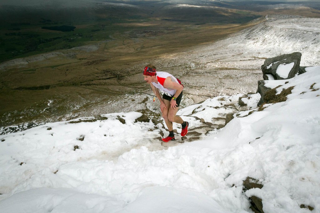 Ricky Lightfoot was second in a race run in wintry conditions