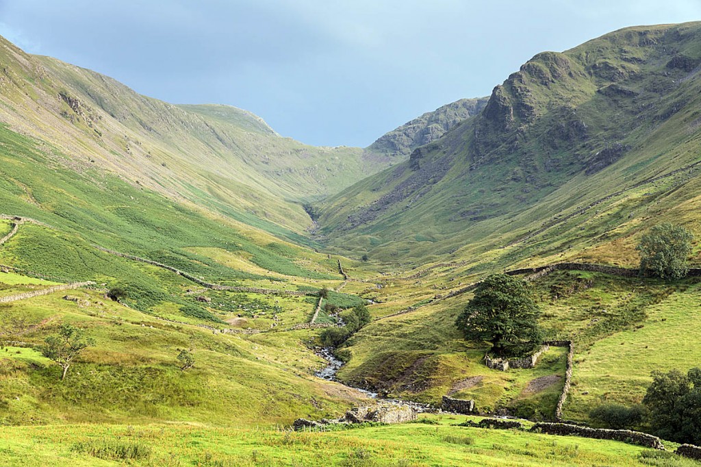 The walker managed to make his way fromThreshthwaite Cove to the valley. Photo: Bob Smith/grough