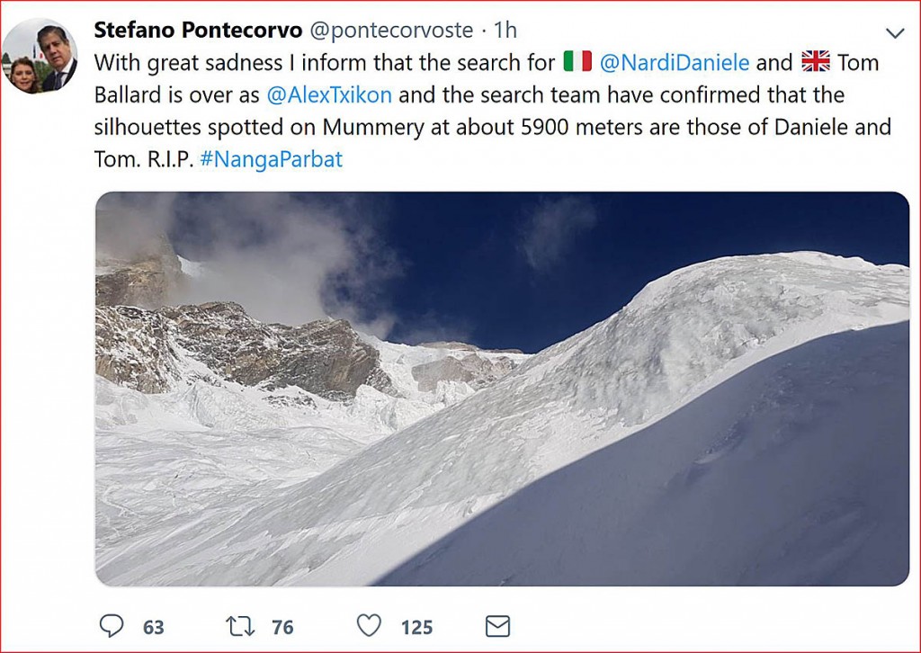The Italian ambassador Tweeted news of the discovery The Italian ambassador Tweeted news of the discovery