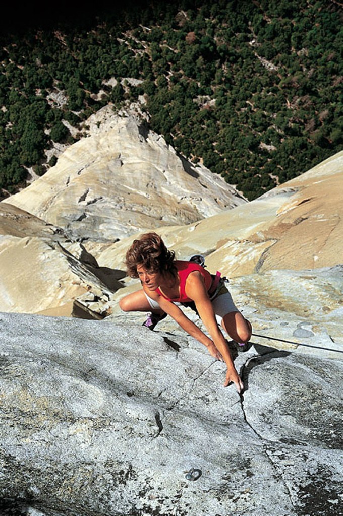 Climber Lynn Hill in action. Photo: Lynn Hill Collection Climber Lynn Hill in action. Photo: Lynn Hill Collection