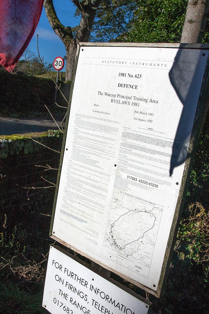 Access to Warcop is restricted during live-firing exercises. Photo: Bob Smith/grough Access to Warcop is restricted during live-firing exercises. Photo: Bob Smith/grough