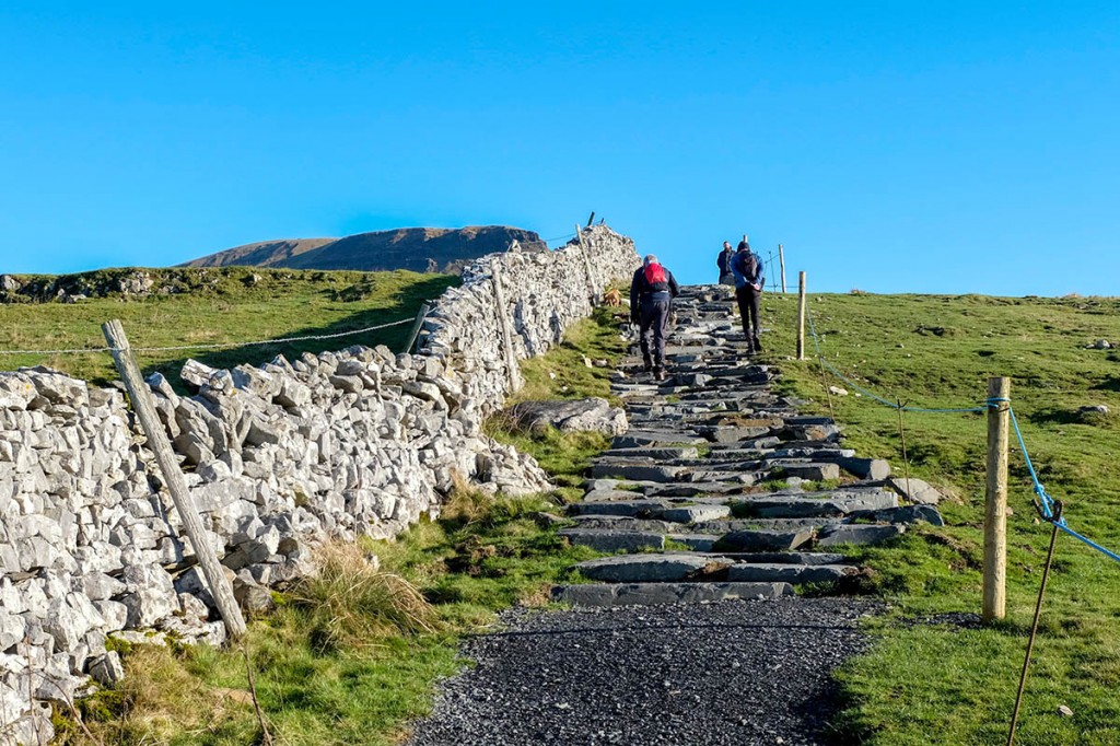 The pitched stone section of the path. Photo: YDNPA The pitched stone section of the path. Photo: YDNPA
