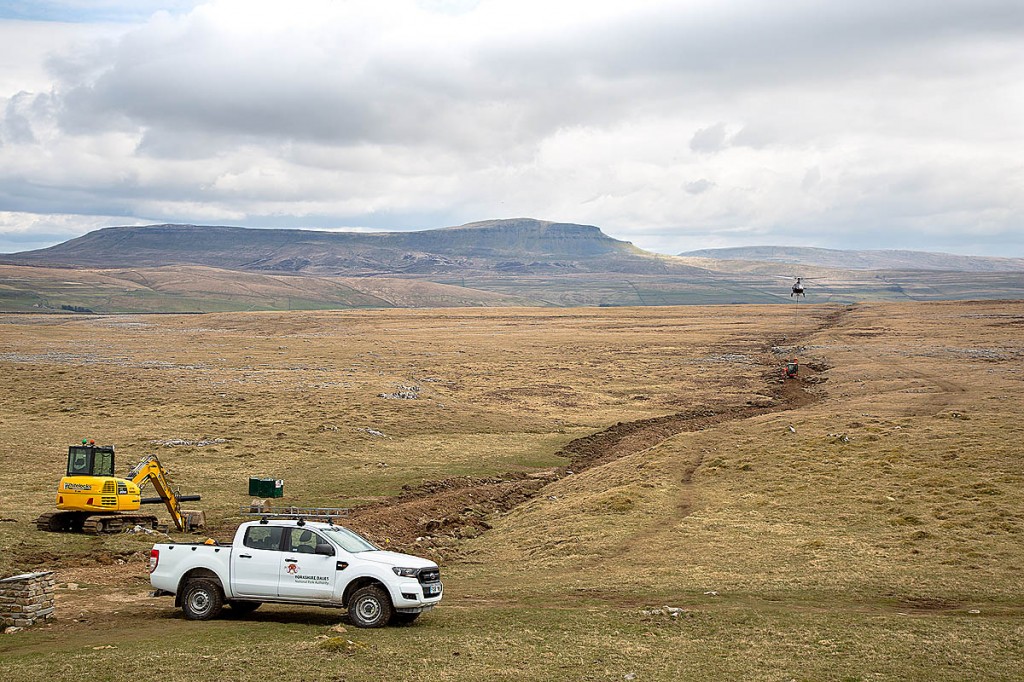 Work on the footpath at Sulber. Photo: Wendy McDonnell/YDNPA