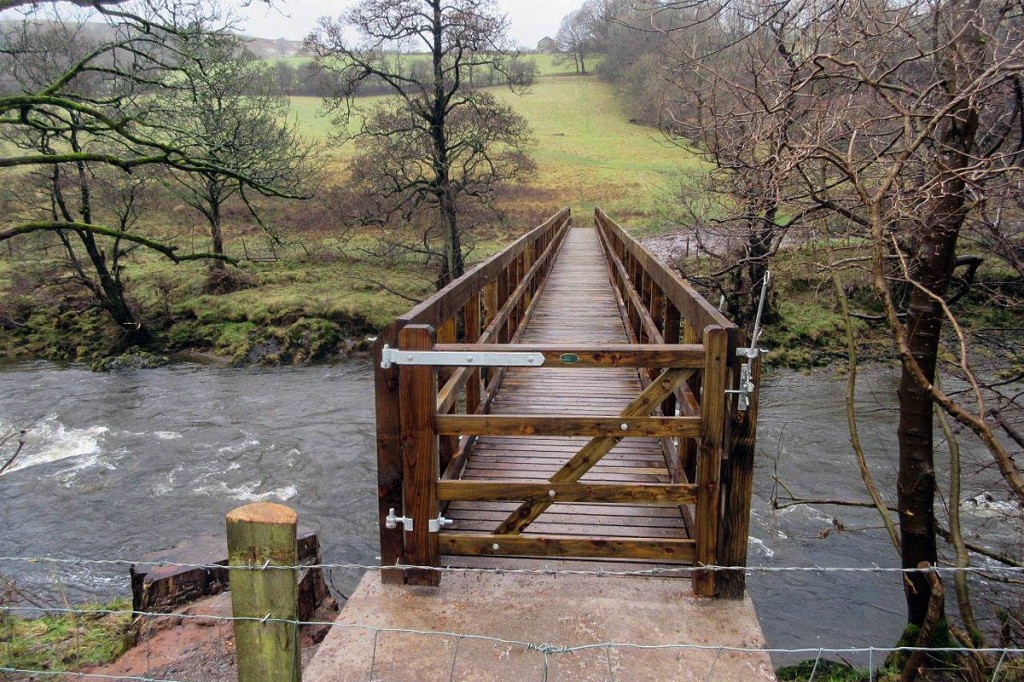 The rebuilt bridge over the River Lune The rebuilt bridge over the River Lune