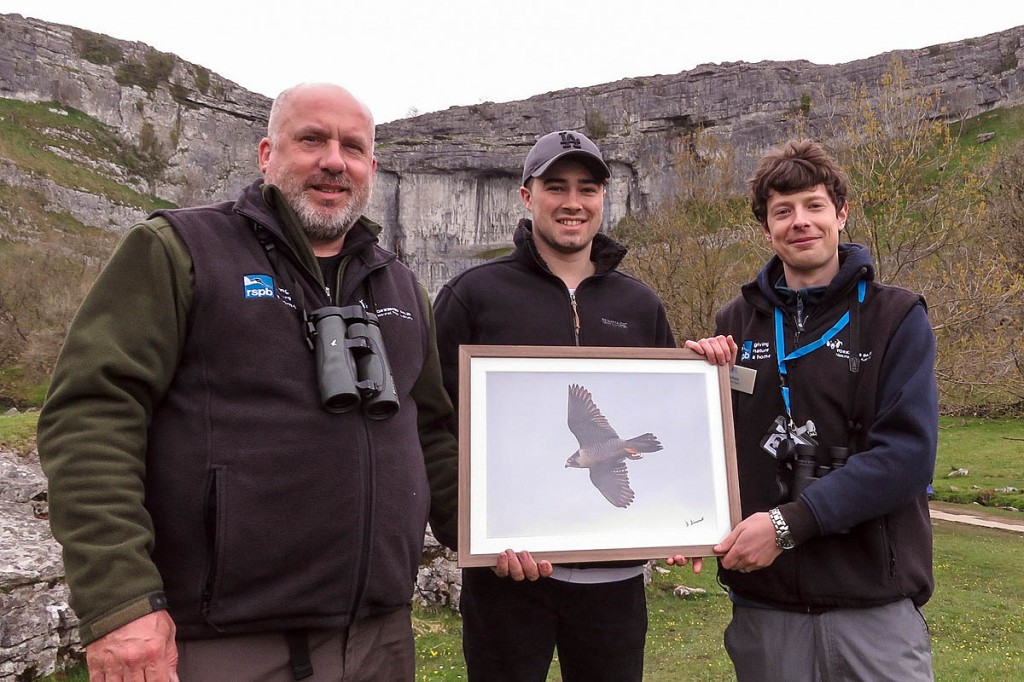 Jamie Brown, centre, with Ian Court, left, and Anthony Hills Jamie Brown, centre, with Ian Court, left, and Anthony Hills