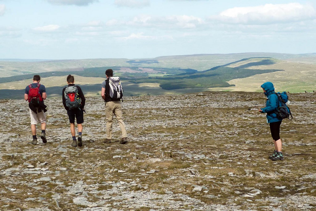 Walkers on the summit of Ingleborough during the event. Photo: Yorkshire Dales NPA Walkers on the summit of Ingleborough during the event. Photo: Yorkshire Dales NPA