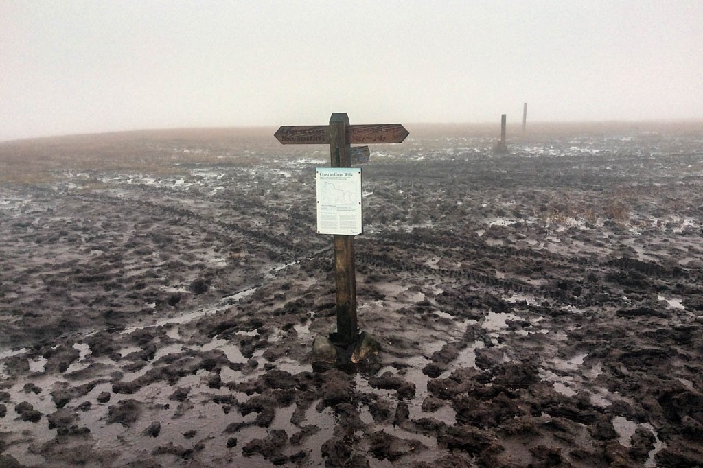 Part of the notorious boggy section on Nin Standards Rigg. Photo: Yorkshire Dales NPA Part of the notorious boggy section on Nin Standards Rigg. Photo: Yorkshire Dales NPA