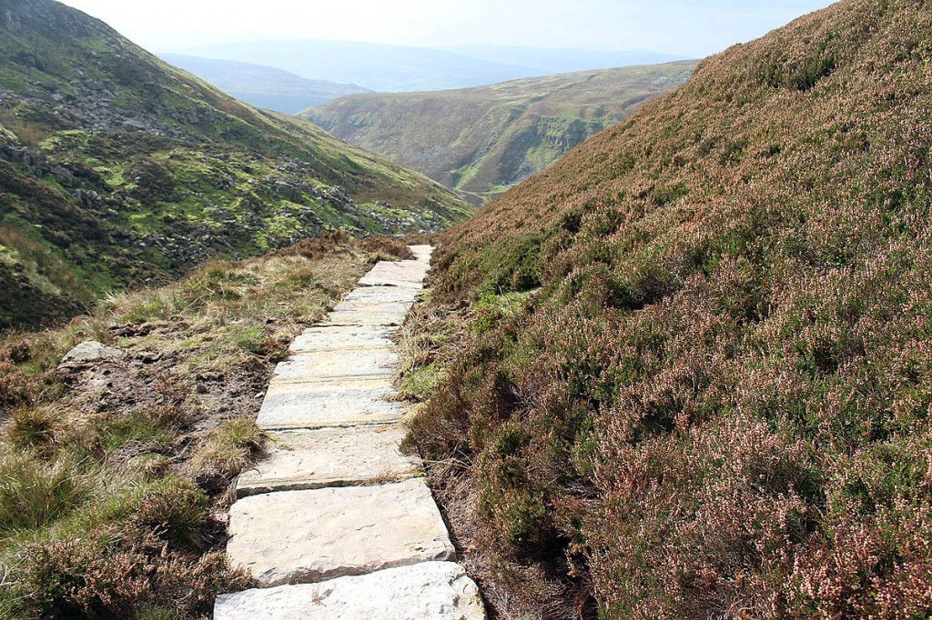 Part of the newly improved footpath at Swinner Gill. Photo: Yorkshire Dales NPA