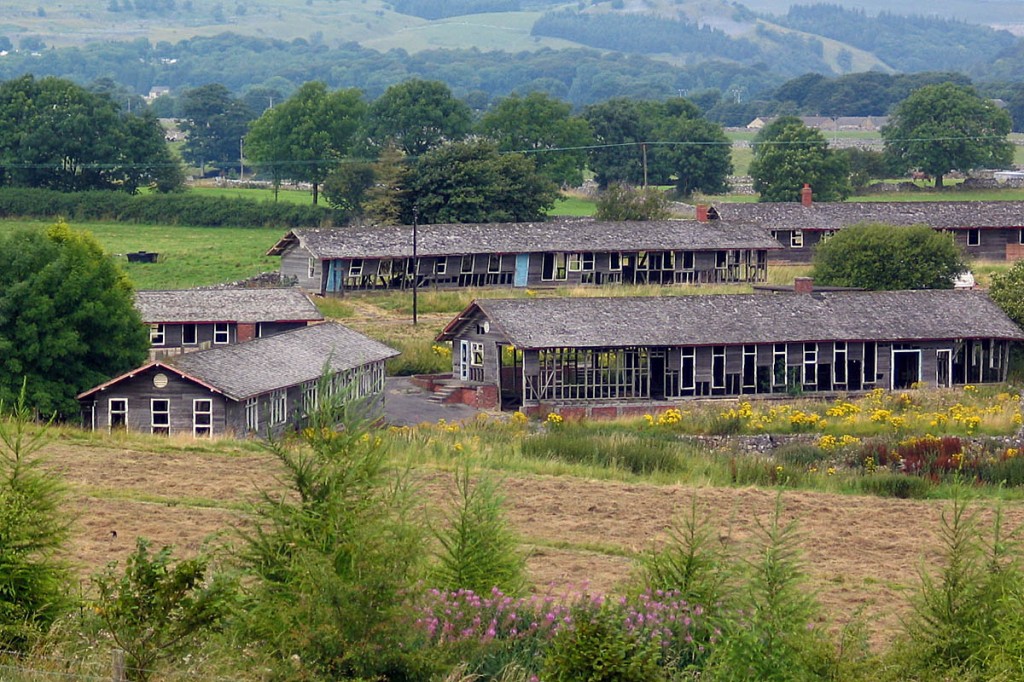 The now-derelict camp was built to house wartime evacuees. Photo: YDNPA
