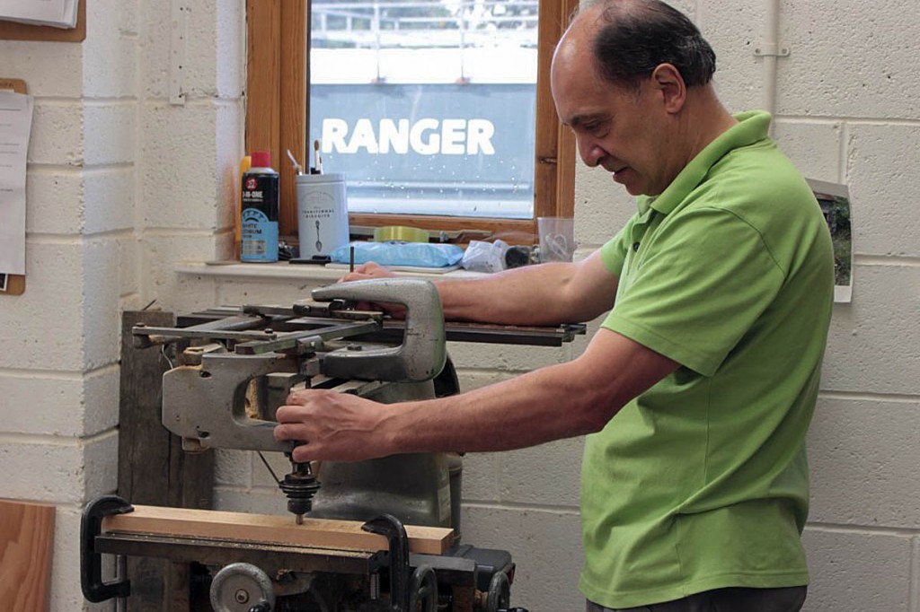 Richard Pennington uses the pantograph. Photo: Andrew Fagg/YDNPA Richard Pennington uses the pantograph. Photo: Andrew Fagg/YDNPA