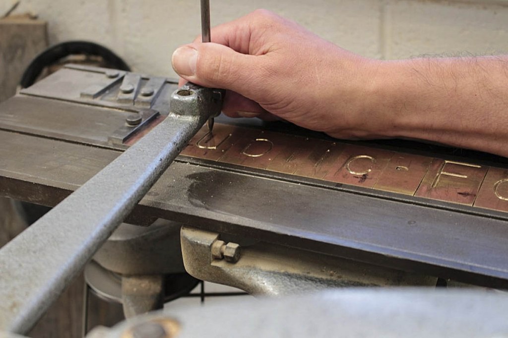 Yorkshire Dales pantograph-Moving-the-stylus-along-the-grooves-in-the-brass-copy 1200 Moving the stylus along the grooves in the brass copy. Photo: Andrew Fagg/YDNPA