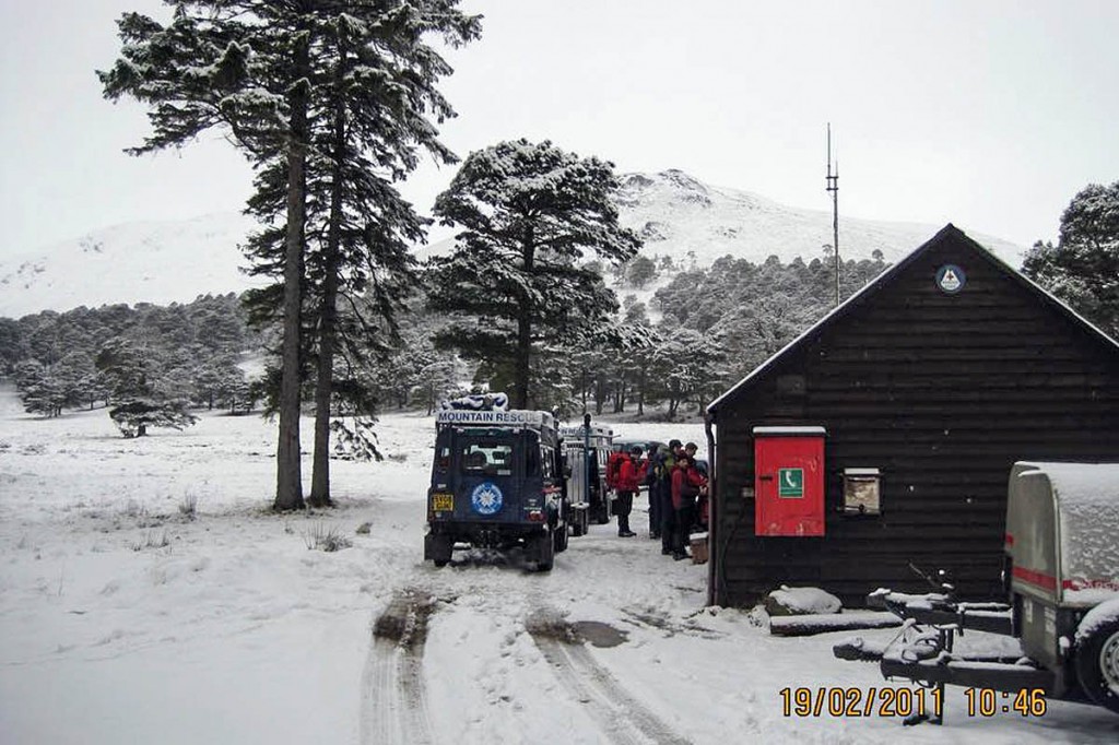 The sign was fixed to the gable of the bothy. Photo: Aberdeen MRT The sign was fixed to the gable of the bothy. Photo: Aberdeen MRT