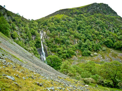 Aber Falls. The man's body was found in a pool near the top of the waterfall. Photo: James@hopgrove