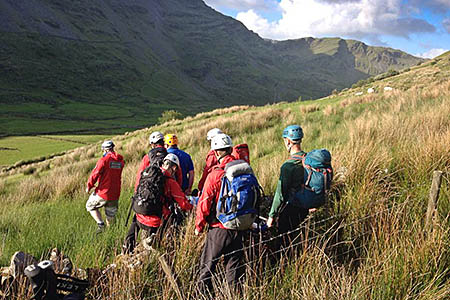 Aberglaslyn Mountain Rescue Team members at the scene in Cwm Croesor. Photo: Aberglaslyn MRT Aberglaslyn Mountain Rescue Team members at the scene in Cwm Croesor. Photo: Aberglaslyn MRT