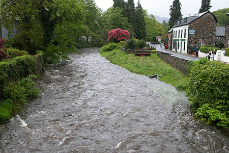 The paddler fell into the Afon Colwyn. Photo: Philip Halling CC-BY-SA-2.0