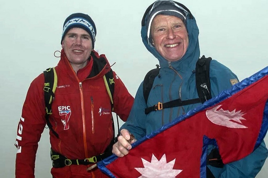 Alan Hinkes, right, is joined by Alex Staniforth Alan Hinkes, right, is joined by Alex Staniforth