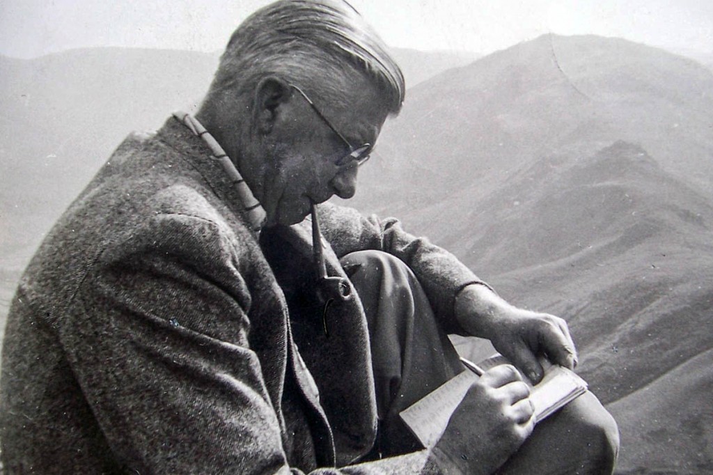 Alfred Wainwright at work. Photo: Cumbria Archive Centre, Kendal Alfred Wainwright at work. Photo: Cumbria Archive Centre, Kendal