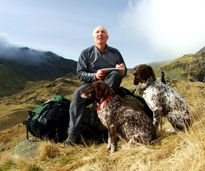 Andy Beck at work on the fells