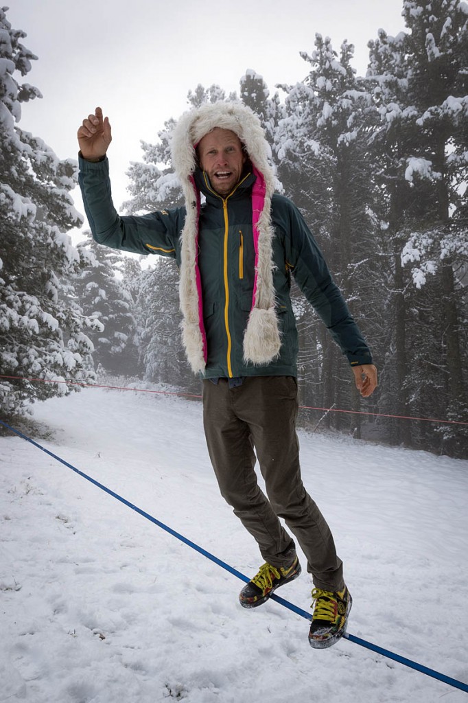 Andy Lewis, co-star in the Masters of Slack film Andy Lewis, co-star in the Masters of Slack film