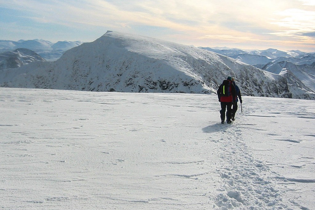 The man fell while descending from Aonach Beag's summit. Photo: Bob Smith/grough The man fell while descending from Aonach Beag's summit. Photo: Bob Smith/grough
