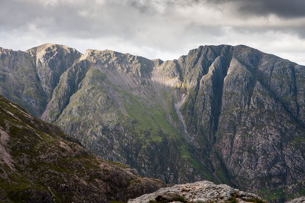 The race goes along Aonach Eagach The race goes along Aonach Eagach