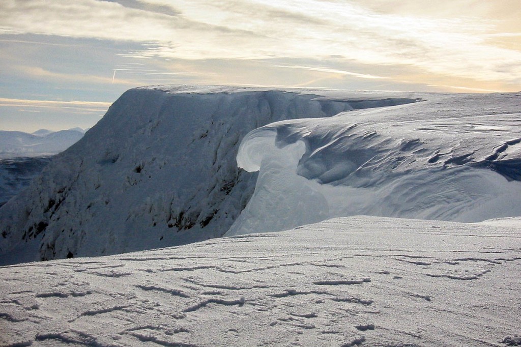 The incident happened on the east face of Aonach Mòr The incident happened on the east face of Aonach Mòr