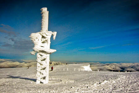Winter weather at the monitoring station on Aonach Mòr in Lochaber Winter weather at the monitoring station on Aonach Mòr in Lochaber