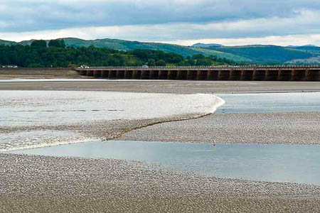 The tidal bore comes ashore at Arnside, scene of the rescue. Photo: Chris Tomlinson CC-BY-SA-2.0