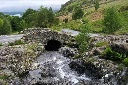 The man fell into the gill near Ashness Bridge. Photo: Shaun Ferguson CC-BY-SA-2.0 The man fell into the gill near Ashness Bridge. Photo: Shaun Ferguson CC-BY-SA-2.0