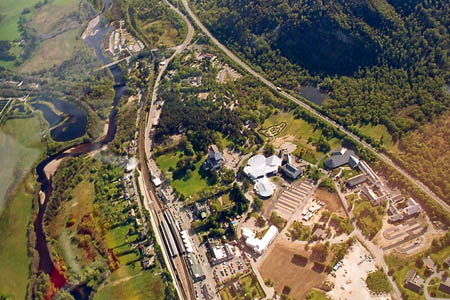 Aviemore, with the River Spey on the left. Photo:  Anne Burgess CC-BY-SA-2.0 