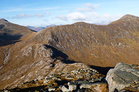 Mr Tiso died after falling from steep ground between Beinn nan Aighenan. Photo: Alan O'Dowd CC-BY-SA-2.0