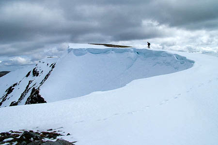The climber fell through a cornice on Beinn Eibhinn. Photo: David Brown CC-BY-SA-2.0 The climber fell through a cornice on Beinn Eibhinn. Photo: David Brown CC-BY-SA-2.0