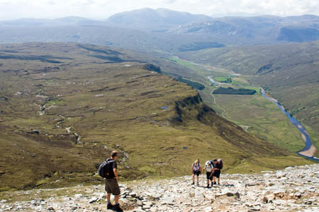Walkers in the northern Highlands have enjoyed fine, dry weather