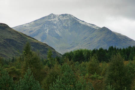 Ben Lui, the 28th highest munro and site of a classic winter climb up its central gully