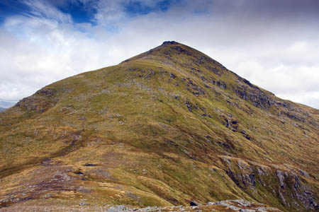 The men died when their aircraft crashed on 1,174m (3,851ft) Ben More The men died when their aircraft crashed on 1,174m (3,851ft) Ben More